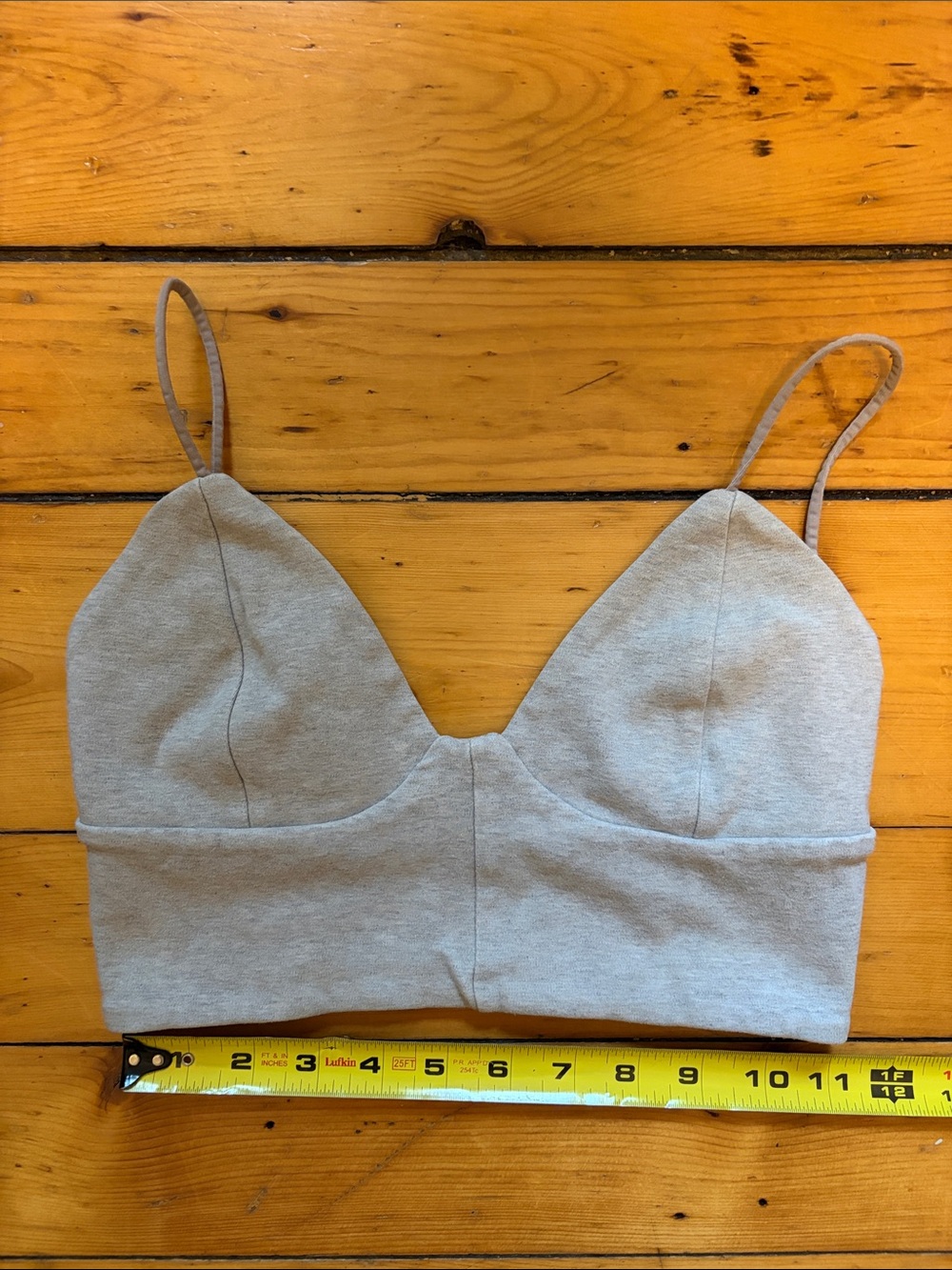 Wilfred Light Gray Bralette with Thin Straps